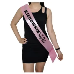 Szarfa RÓŻOWA Ślub Kierownik tej imprezy